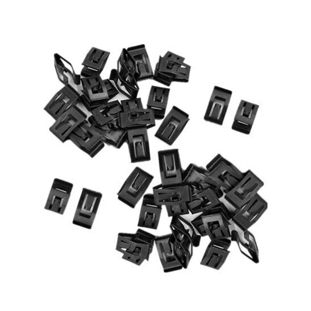 Interior Trim Clips 50PCS Console Metal Retainer Fasteners for Cars
