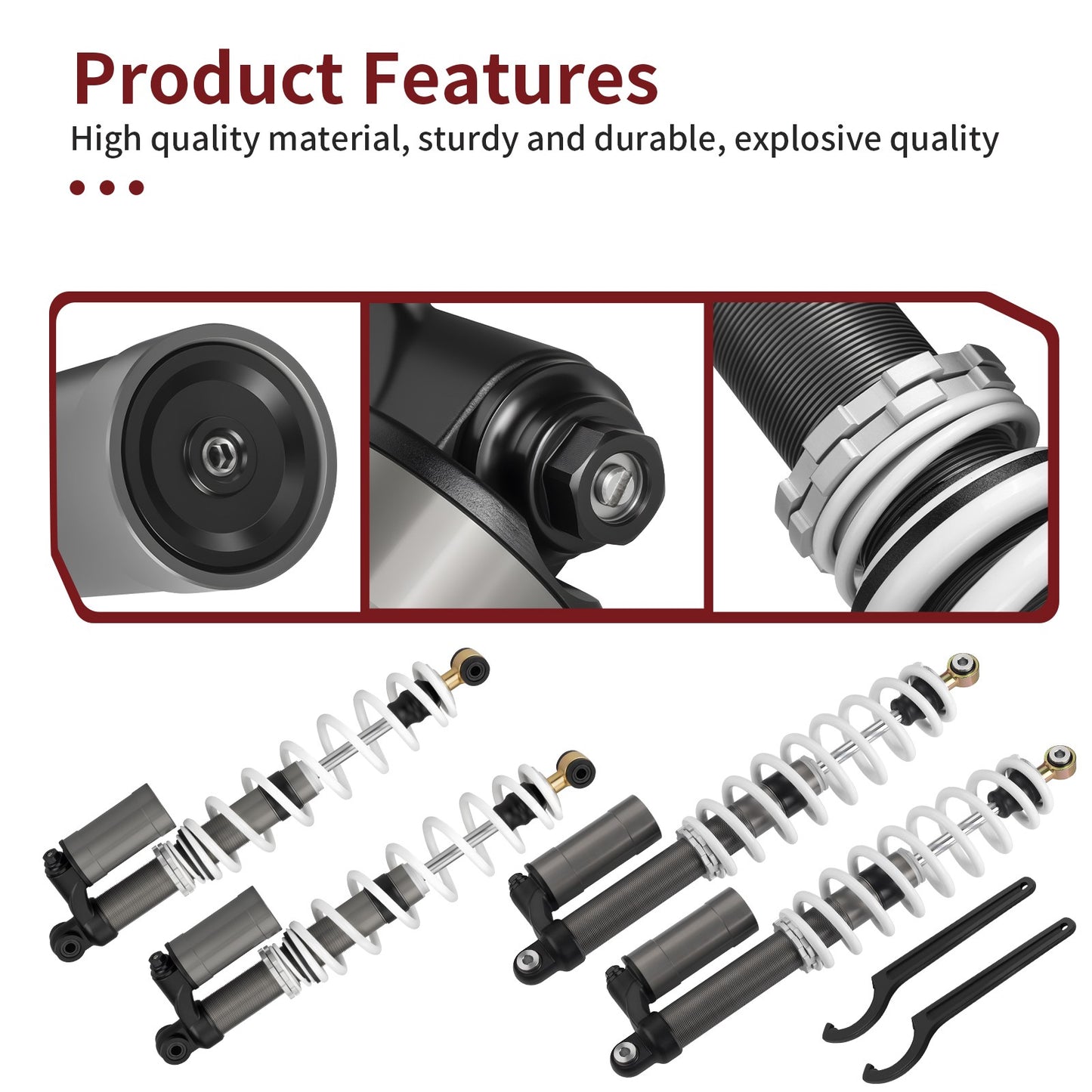 Set of 4 Shocks for Polaris RZR S 800 (2009–2012)