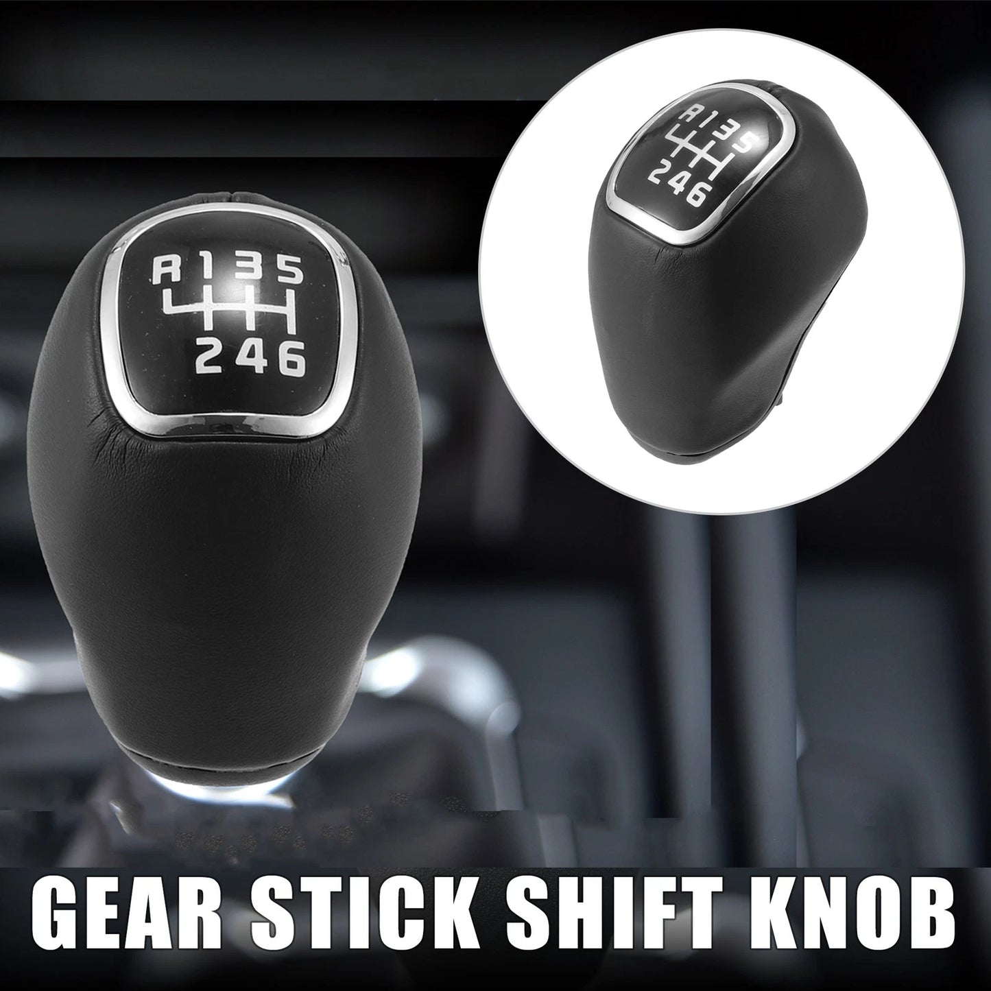 Manual Gear Shift Knob 6 Speed for Kia Rio III (2010–2017), Sportage III (2009–2015)