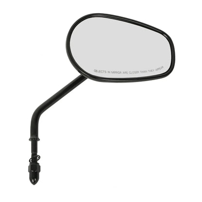 Vivid Black Rear View Mirrors for Harley Touring Sportster 883 1200 Softail