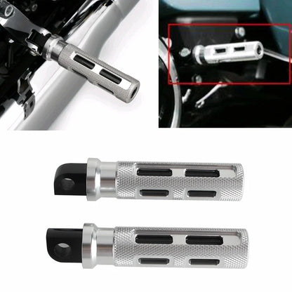 Silver Pillion Passenger Side Bumper Step for Harley Street Glide (2014-2023)