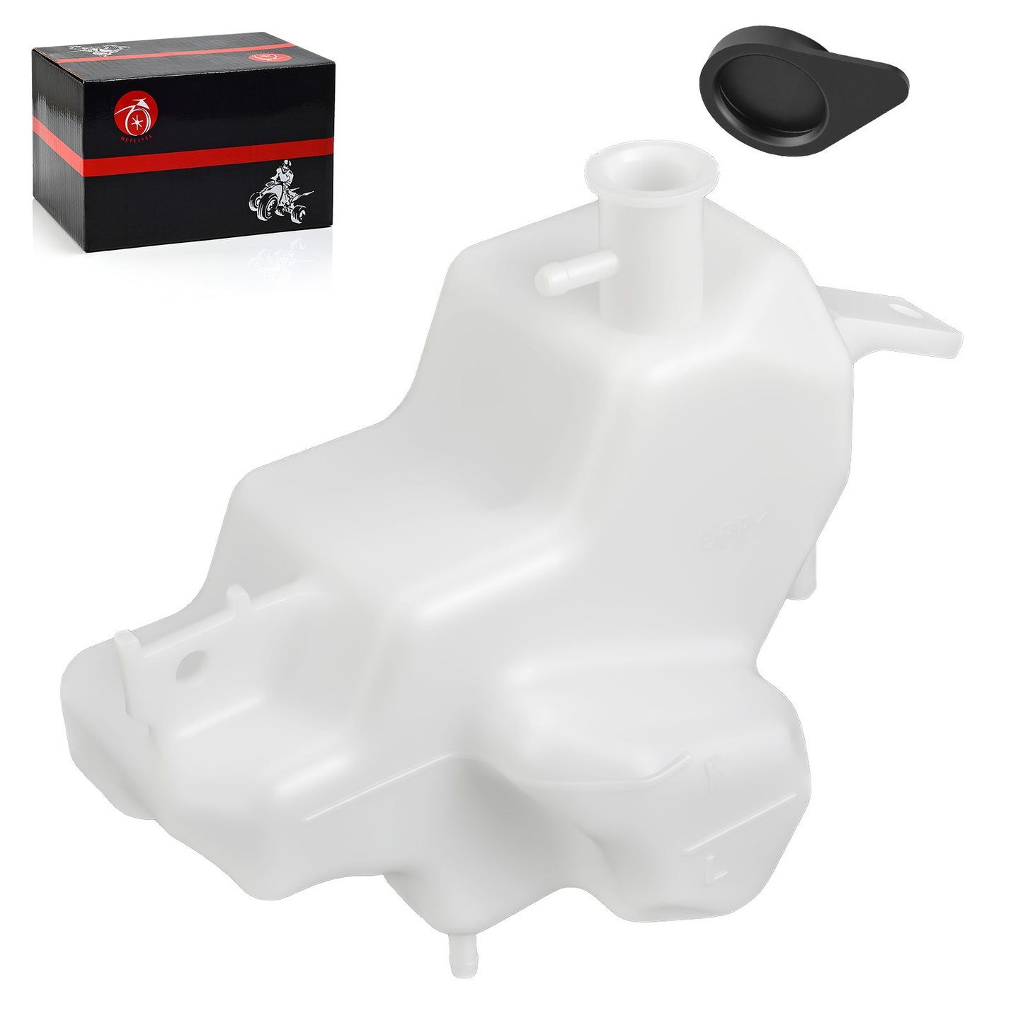 Coolant Reservoir Tank with Cap for Kawasaki Ninja ZX6R ZX6RR (2000–2009)