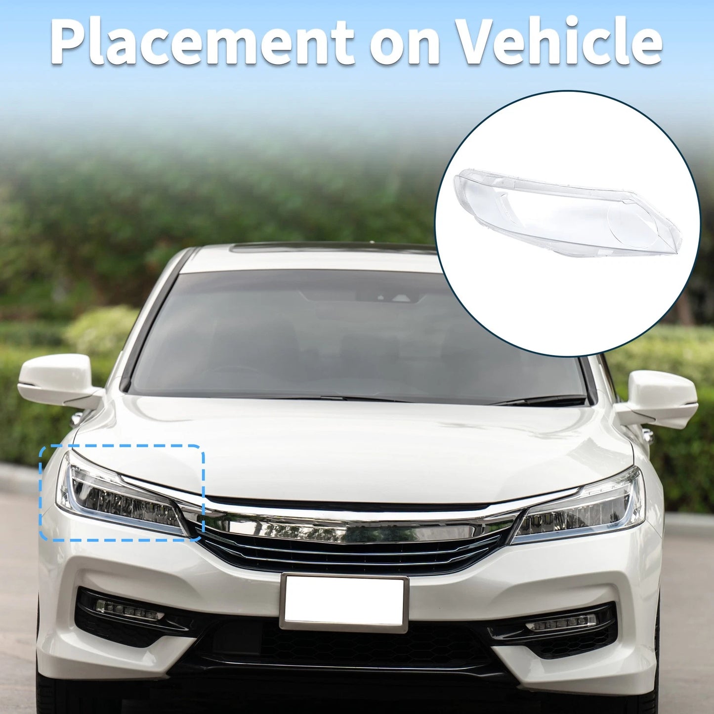 1 Pc Headlight Lens Cover for Honda Civic (2006–2011) No. 33101SNAA02