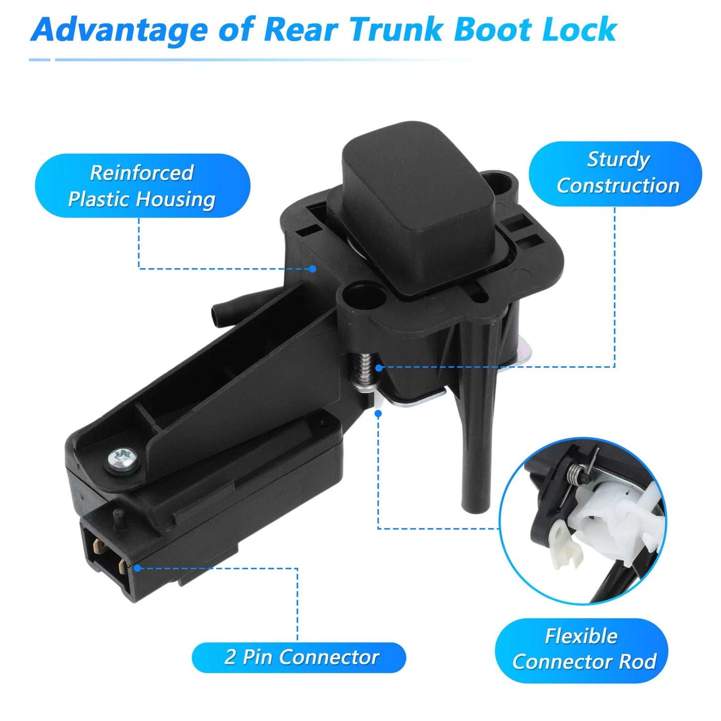 Tailgate Lock Actuator No.8200102185 for Vauxhall Vivaro A B, Renault Trafic