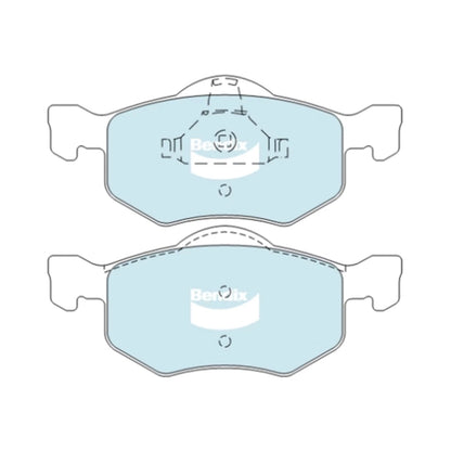 Set of 4 Front Disc Brake Pads for Mazda Tribute (2001–2006) 4WD