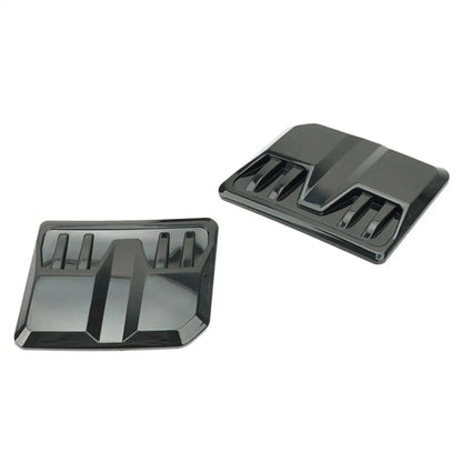 Glossy Black Hood Vent Scoop Covers for Car Exterior Trim