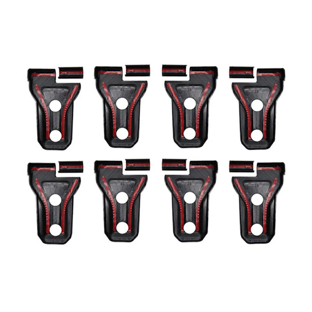 8pcs Black Door Hinge Covers for 2018+ Jeep Wrangler JL 2/4 Door Accessories