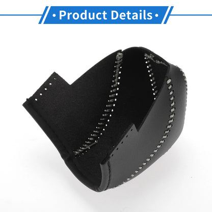 Gear Shift Knob Cover for Subaru Impreza (2017–2023) Black Beige Faux Leather