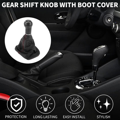 6 Speed Gear Shift Knob W/ Cover No. 1J0711113C for Volkswagen Golf (1998–2006)