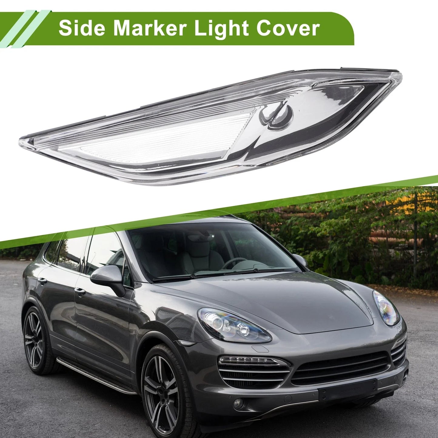 1 Pc Left Side Marker Light Cover for Porsche 958