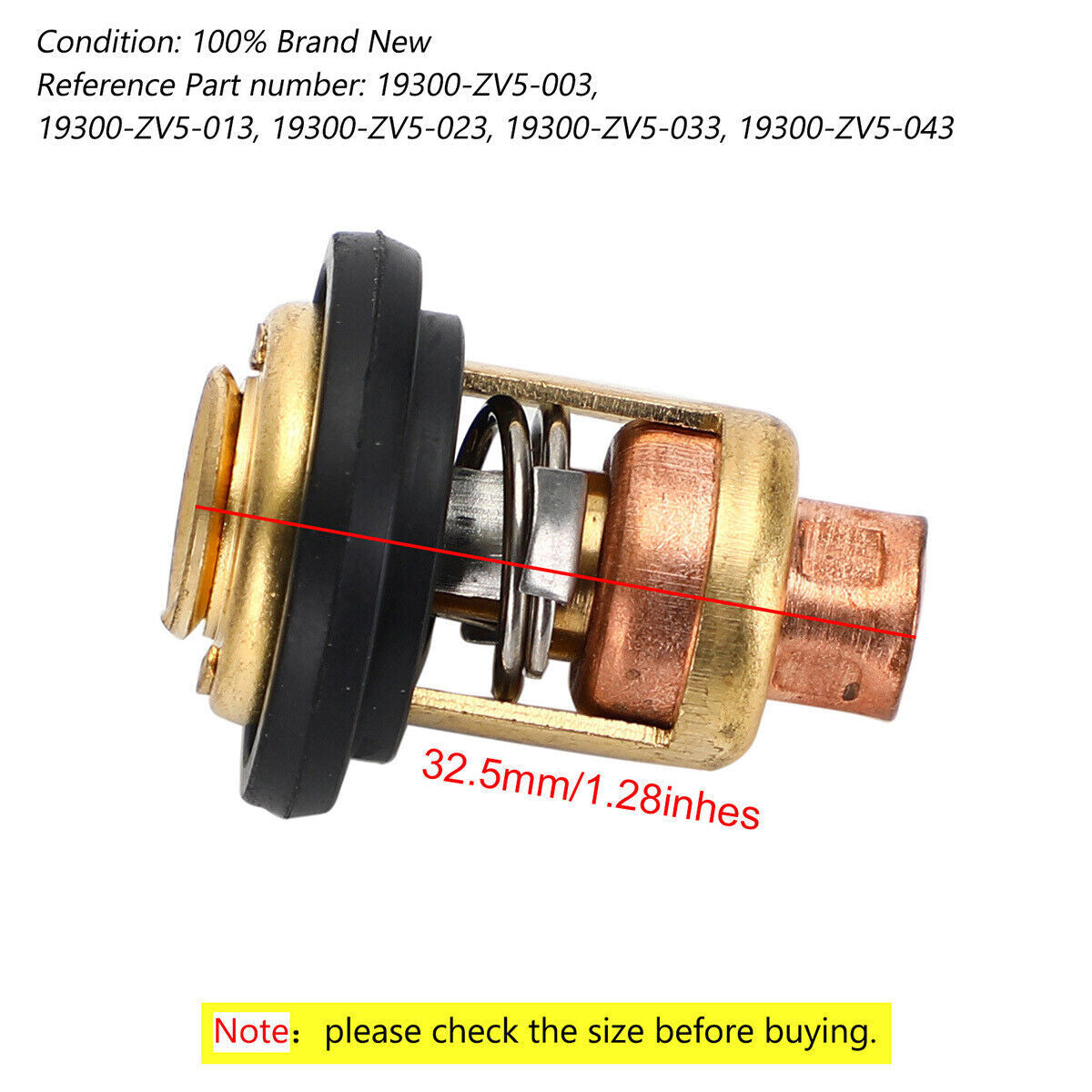 Thermostat for Honda BF75A1 BF90A1 BF115A1 BF50A2 (1998–2005)