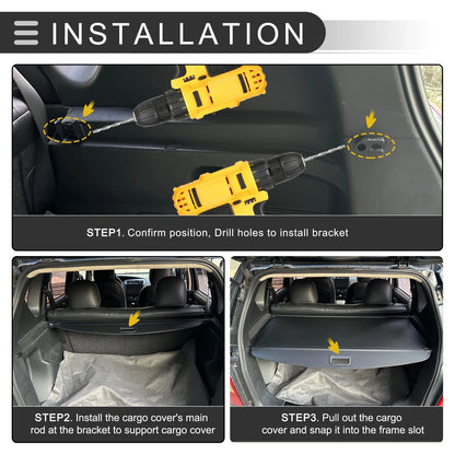 Cargo Cover for BMW X1 E84 (2009–2015) - Retractable, Carbon Fiber Black