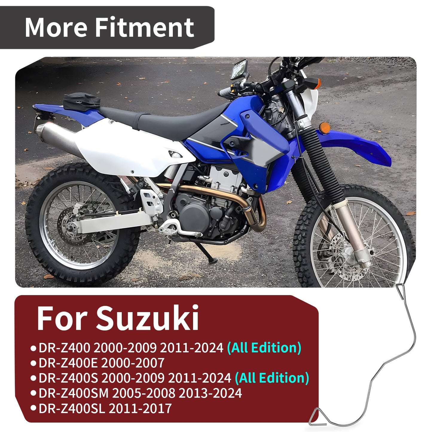 Air Cleaner Filter Cage Spring for Suzuki DRZ 400 (2000–2024)