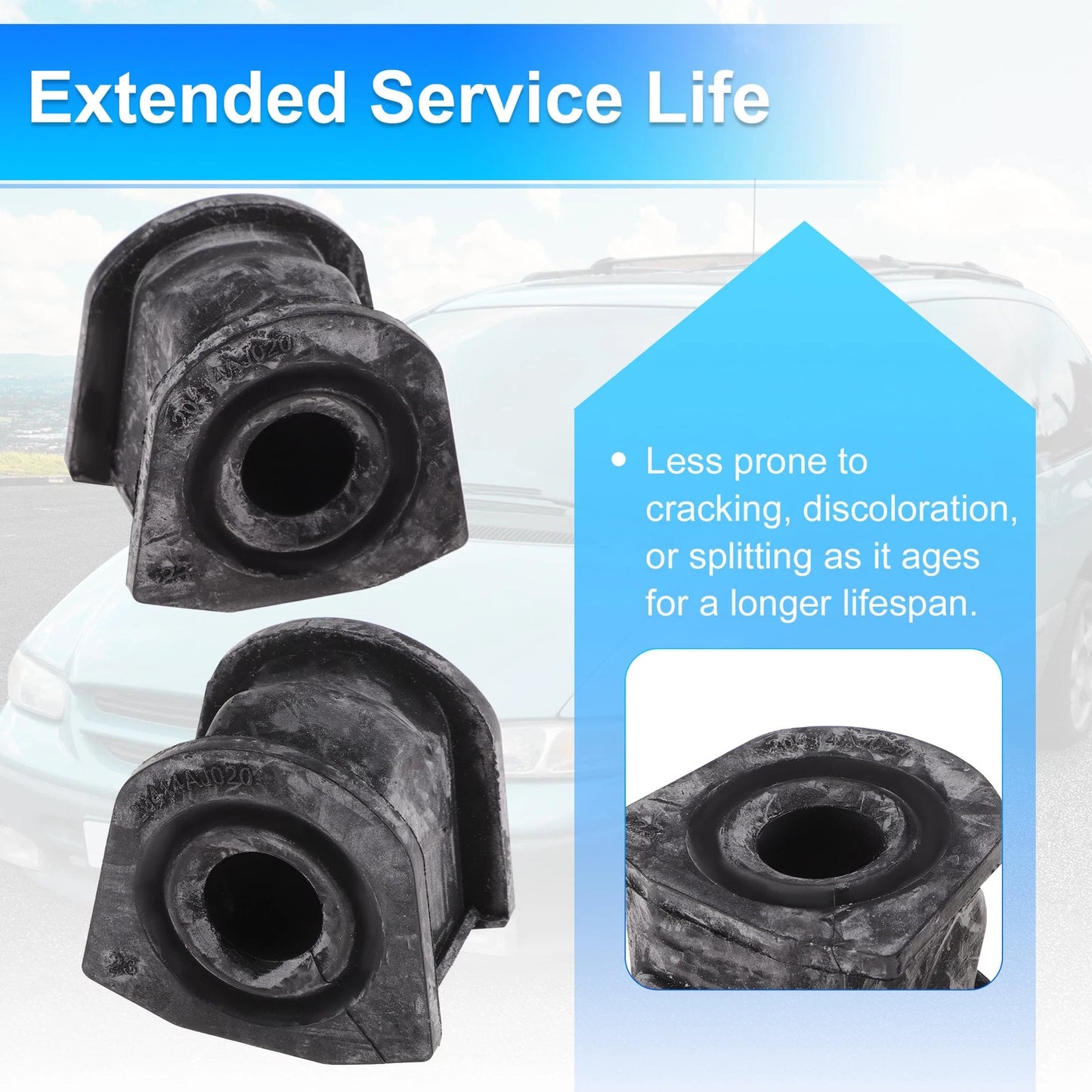 2X Stabilizer Sway Bar Bushing Kit for Subaru Legacy (2010–2014) 20414AJ020