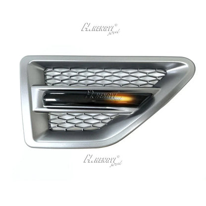 Dynamic Side Marker Light + Silver Vent Cover for Freelander 2 (2006–2016)