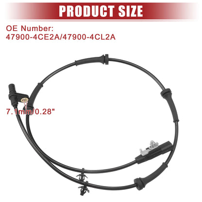 ABS Sensor Set for Nissan Rogue (2014–2015) No. 47900-4CE2A