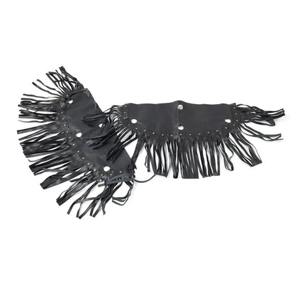 Front Rider Floorboard Fringe Covers for Honda, Yamaha, Harley