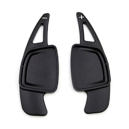CNC Black Steering Wheel Paddle Shifter Extensions for Audi A6 A7 A8 S4 S5 (2019-2023)