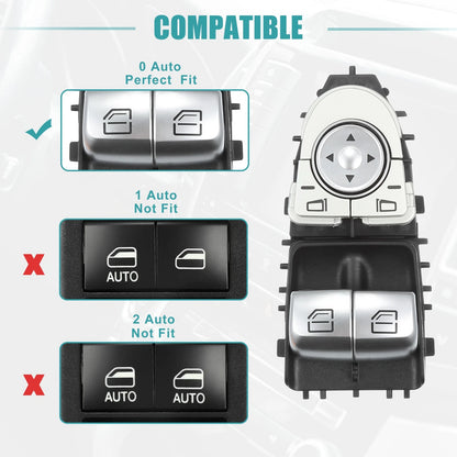 Set of 1 Power Window Switch for Mercedes-Benz C300 C43 C63 (2015–2020) No.A2059050202