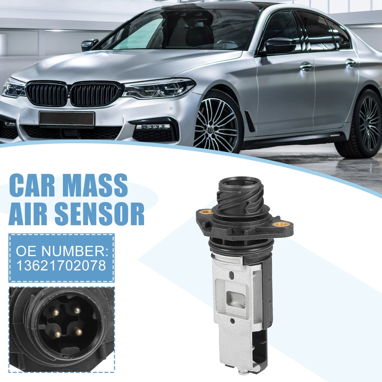 Mass Air Flow Sensor for BMW 740i (1993–1994) No. 13621702078