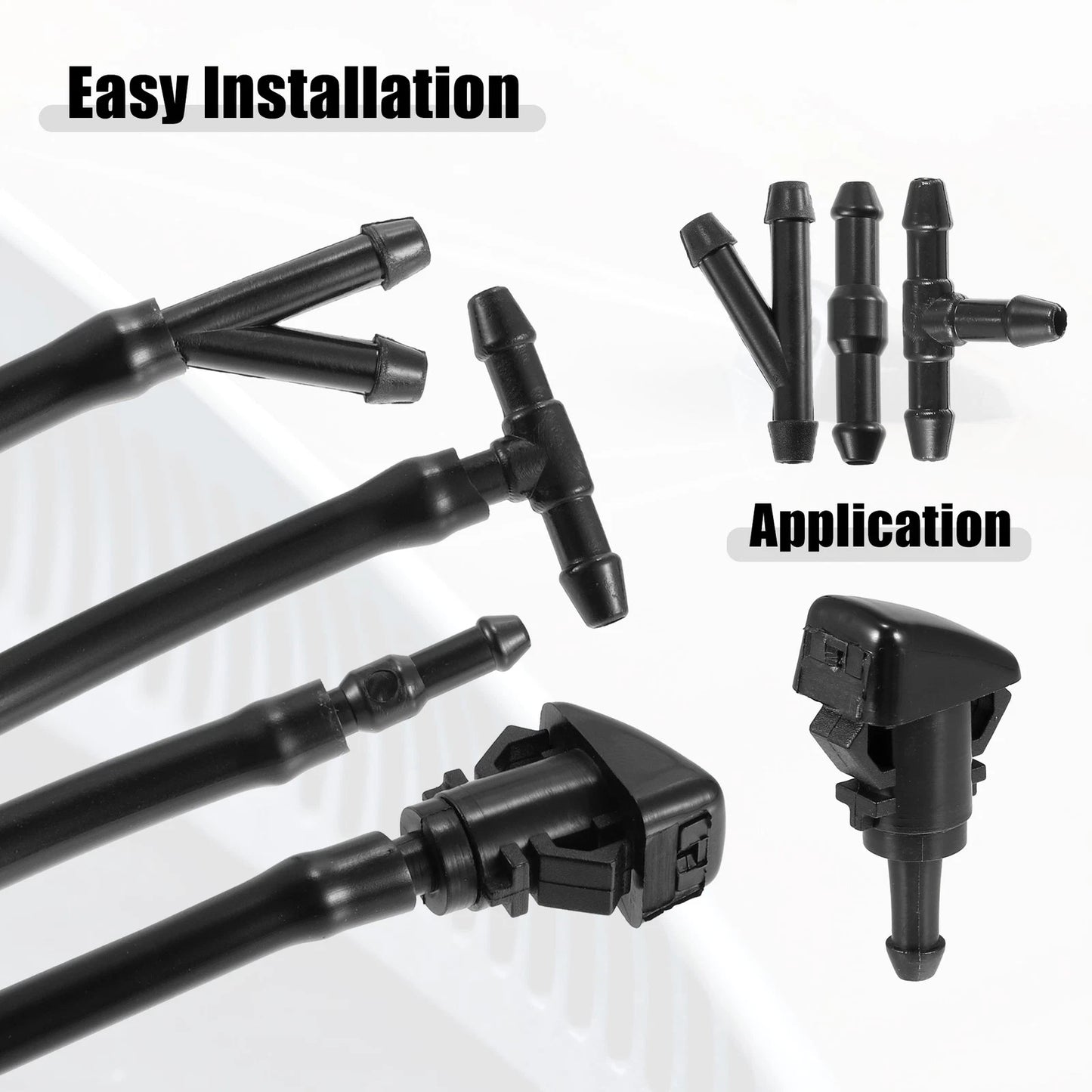 Set of 1 Front Windshield Washer Nozzle Kit for Dodge Avenger (2008–2014)