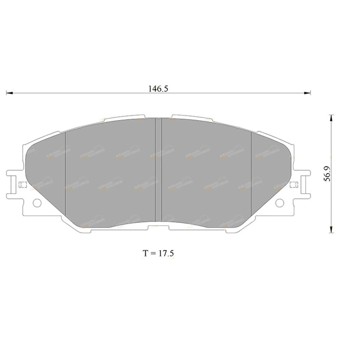 Front Disc Brake Rotors & Pads for Toyota RAV4 (2007–2019)