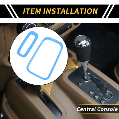 Console Gear Shift Ring Panel Cover Trim for Jeep Wrangler JK JKU (2007–2018)
