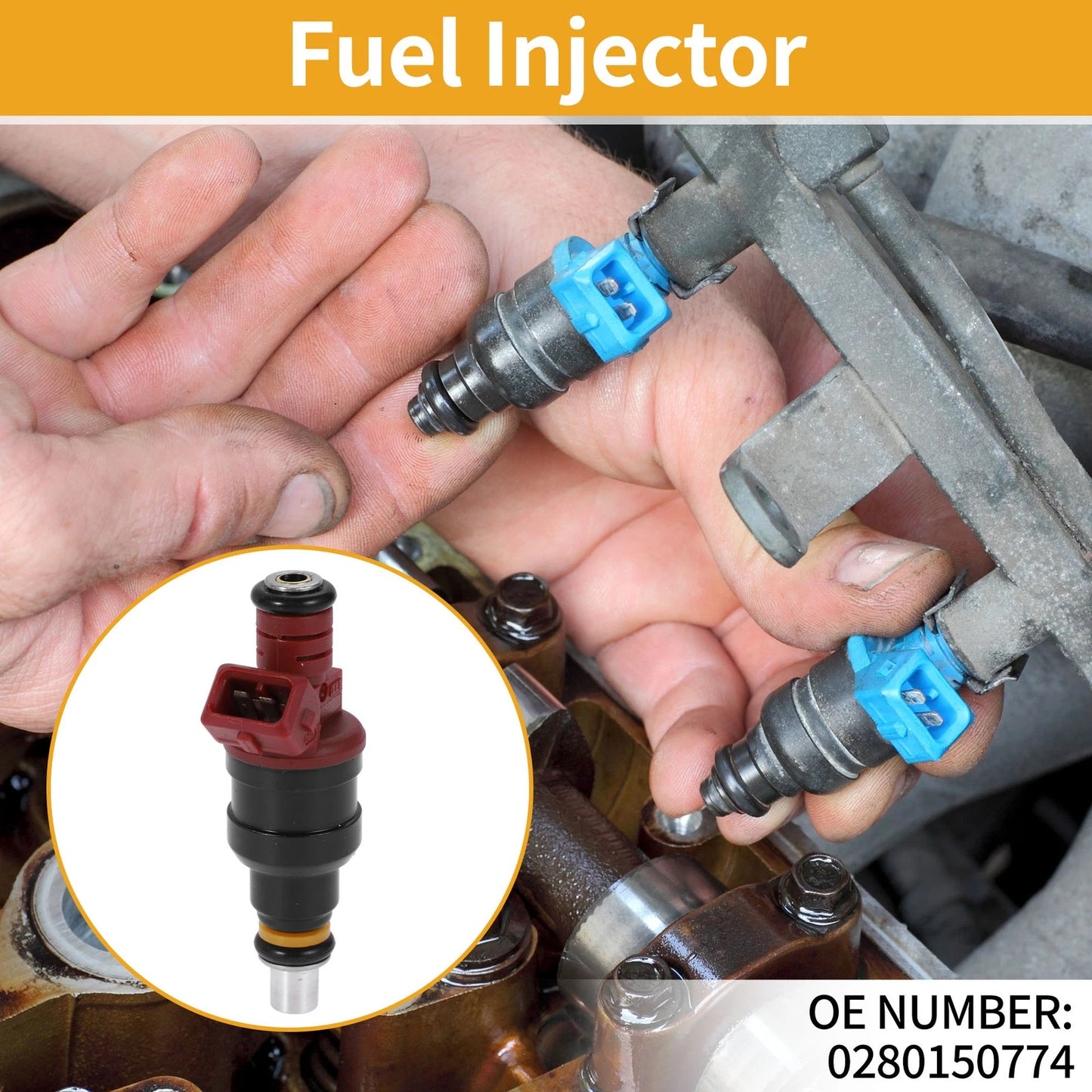 1 Pc Fuel Injector No.0280150774 for Dodge Caravan (1992–2000)