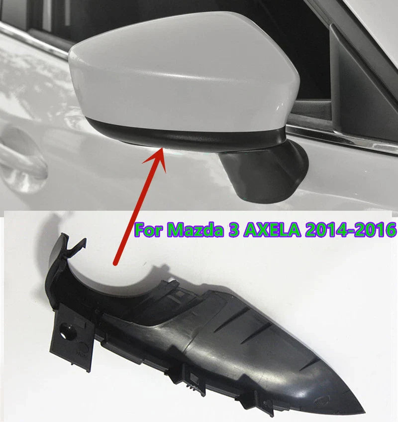 Right Passenger Side Rear Mirror Base Plate Cover for Mazda 3 AXELA (2014–2016)