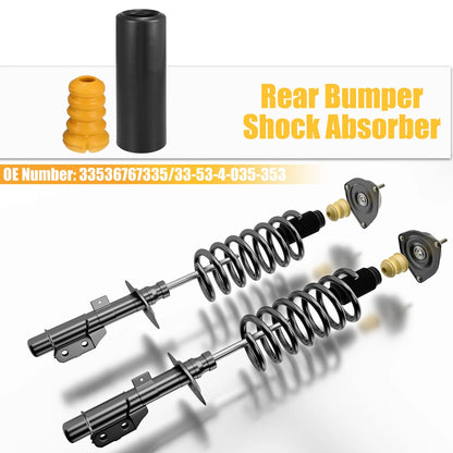 Set of 2 Rear Bumper Shock Absorbers for BMW (No. 33536767335)