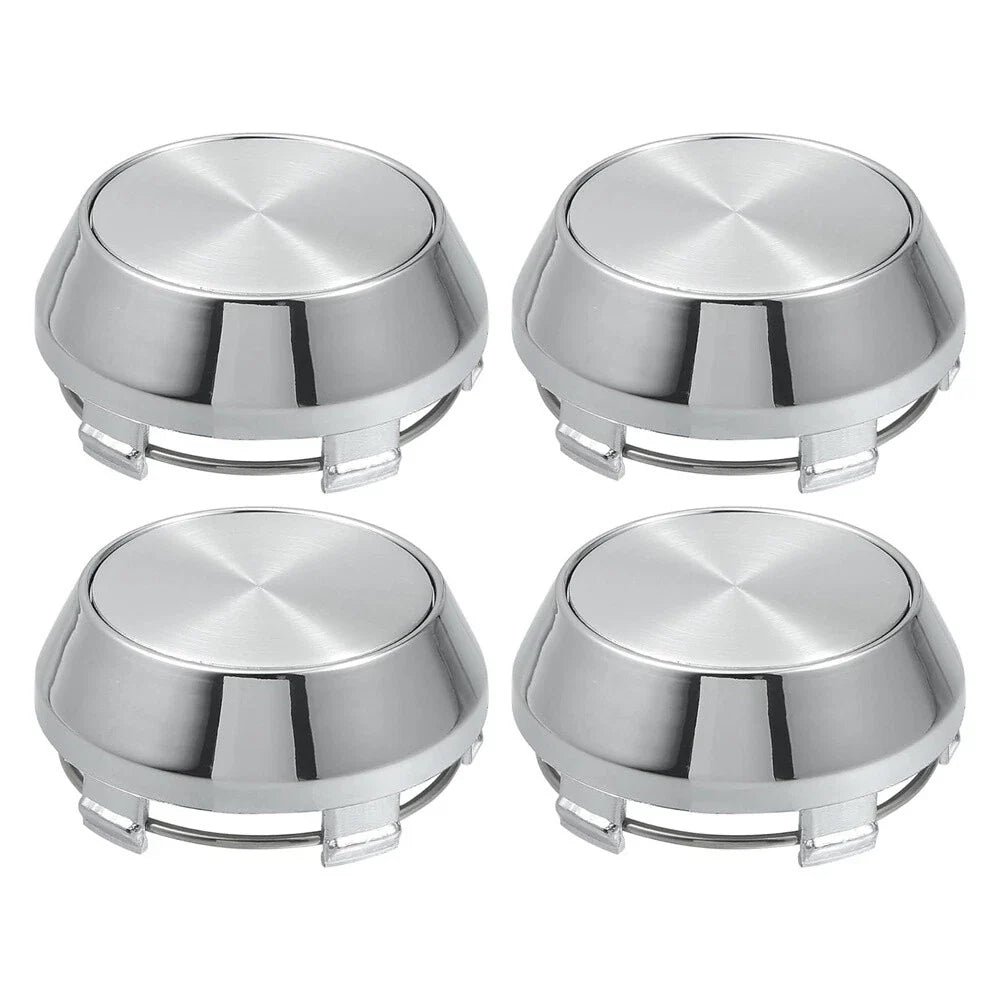 4 x 60mm Chrome Wheel Center Caps for Universal Rims (No Logo)
