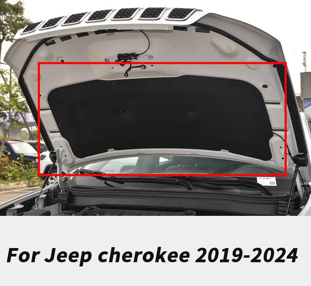 Front Engine Hood Insulation Pad Heat Shield for Jeep Cherokee (2019–2024)