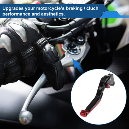 Adjustable Brake Clutch Levers for Suzuki GSXR150 (2017–2020) Black Red