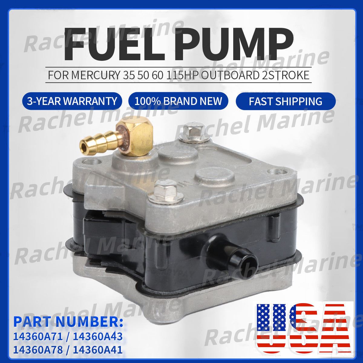 Fuel Pump for Mercury Outboard 35-115HP (2-Stroke)