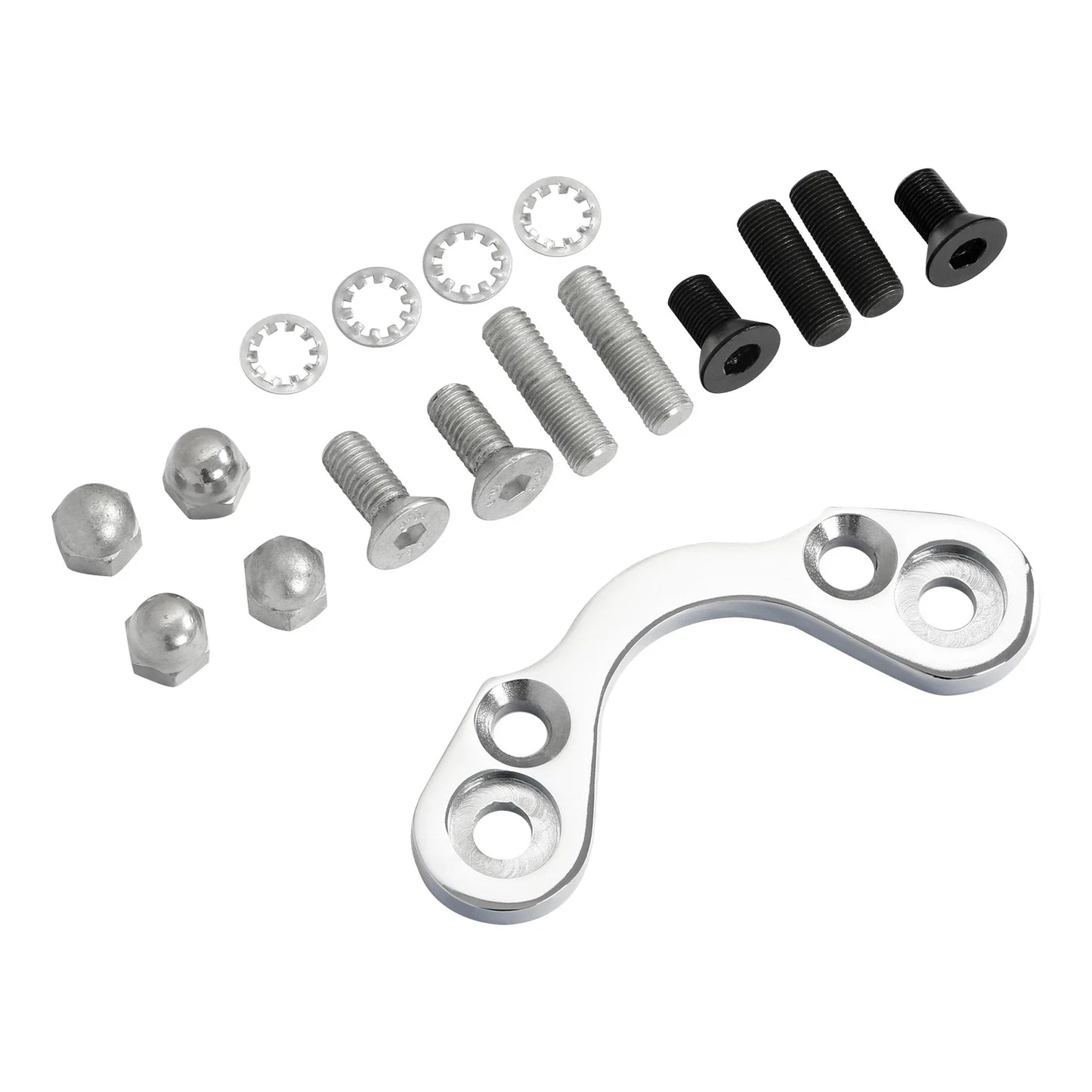 Handlebar Tree Adapter Front End Clamp 3.5in 4.75in for Harley