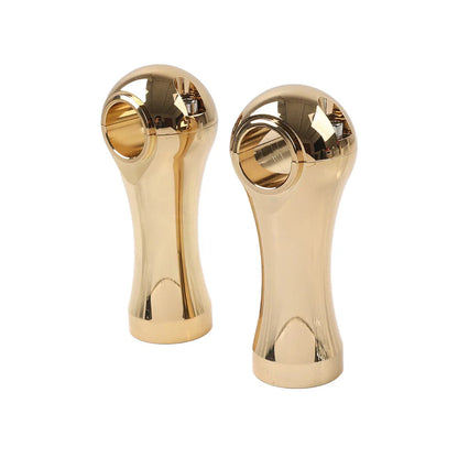 Tall Gold Handlebar Riser Clamps for Harley Dyna Softail Road King