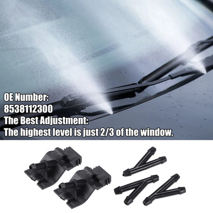 Set of 2 Windshield Washer Nozzles No. 85381-12300 for Toyota 4Runner