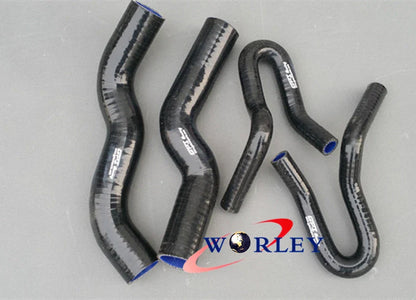 Silicone Radiator Hose for Holden Rodeo RA 3.0 Diesel 2003-2007 Red