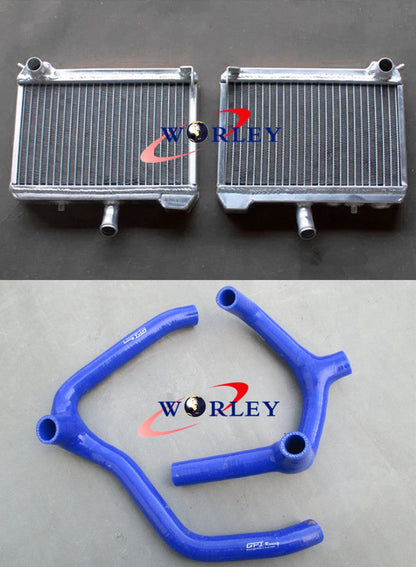 Aluminum Radiator with Blue Hose for Honda Goldwing GL1500 (1988–2000)