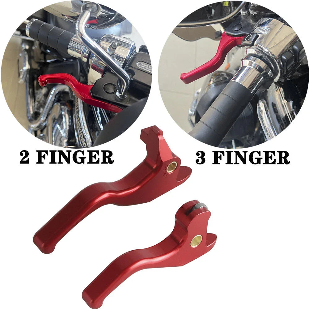 Finger Handlebar Hand Brake Clutch Lever for Harley Softail (2016-2023)
