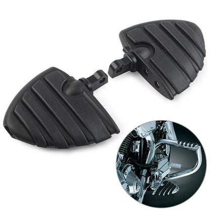 1 1/4" Short Angled Adjustable Highway Foot Peg Mount Kit for Harley (Chrome)