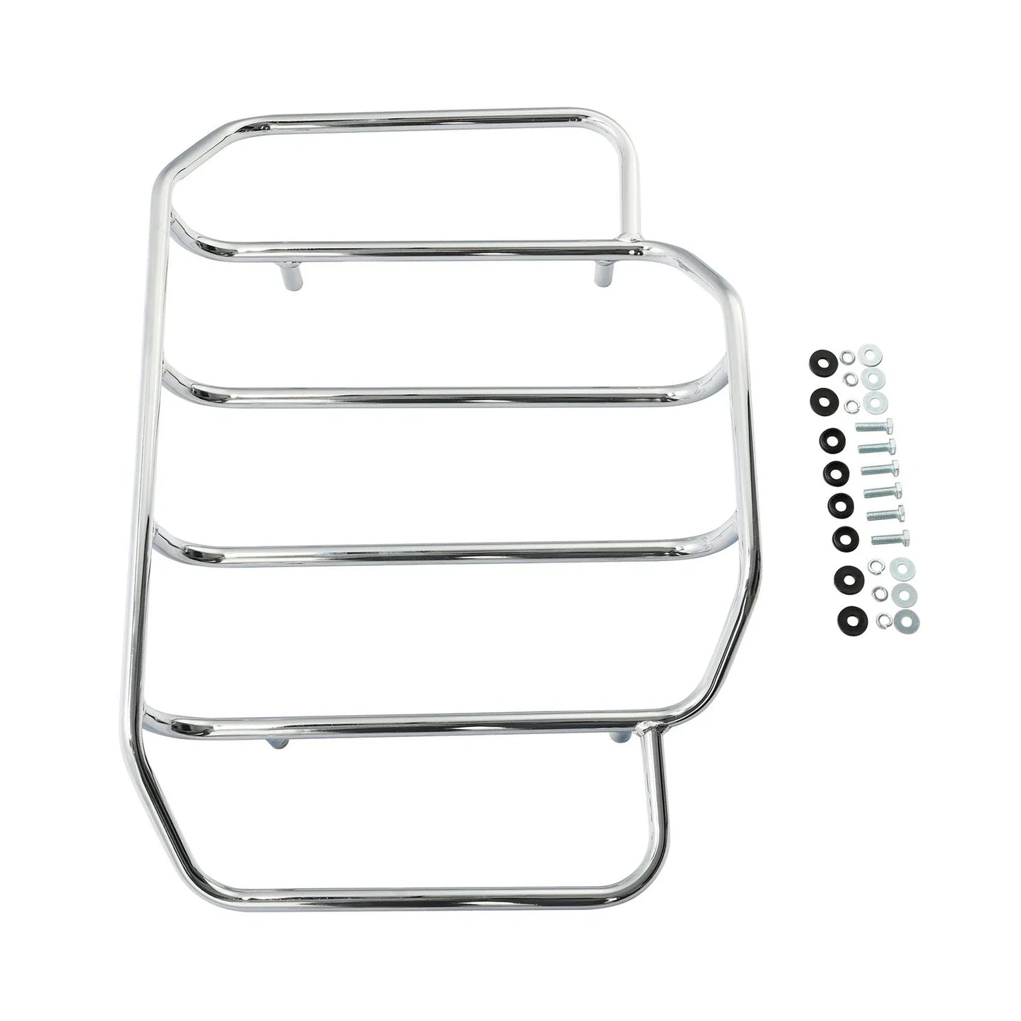 Chrome Luggage Top Rack for Harley Touring Road King Street Glide (2009-2023)