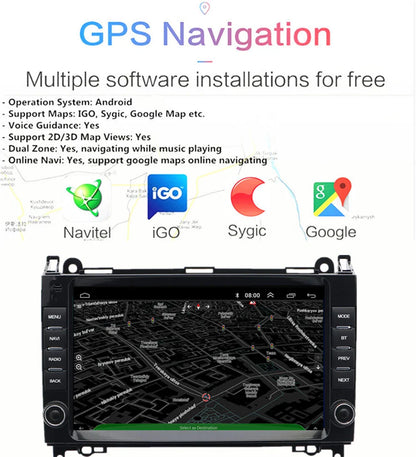 9'' Head Unit Car Stereo Radio Wifi for Benz Sprinter/W169/W245/W639/W906 (2006-2023)