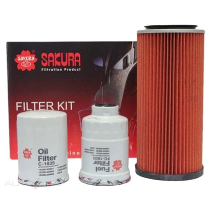 Oil Air Fuel Filter Service Kit for Nissan Patrol GQ (1994–1997)