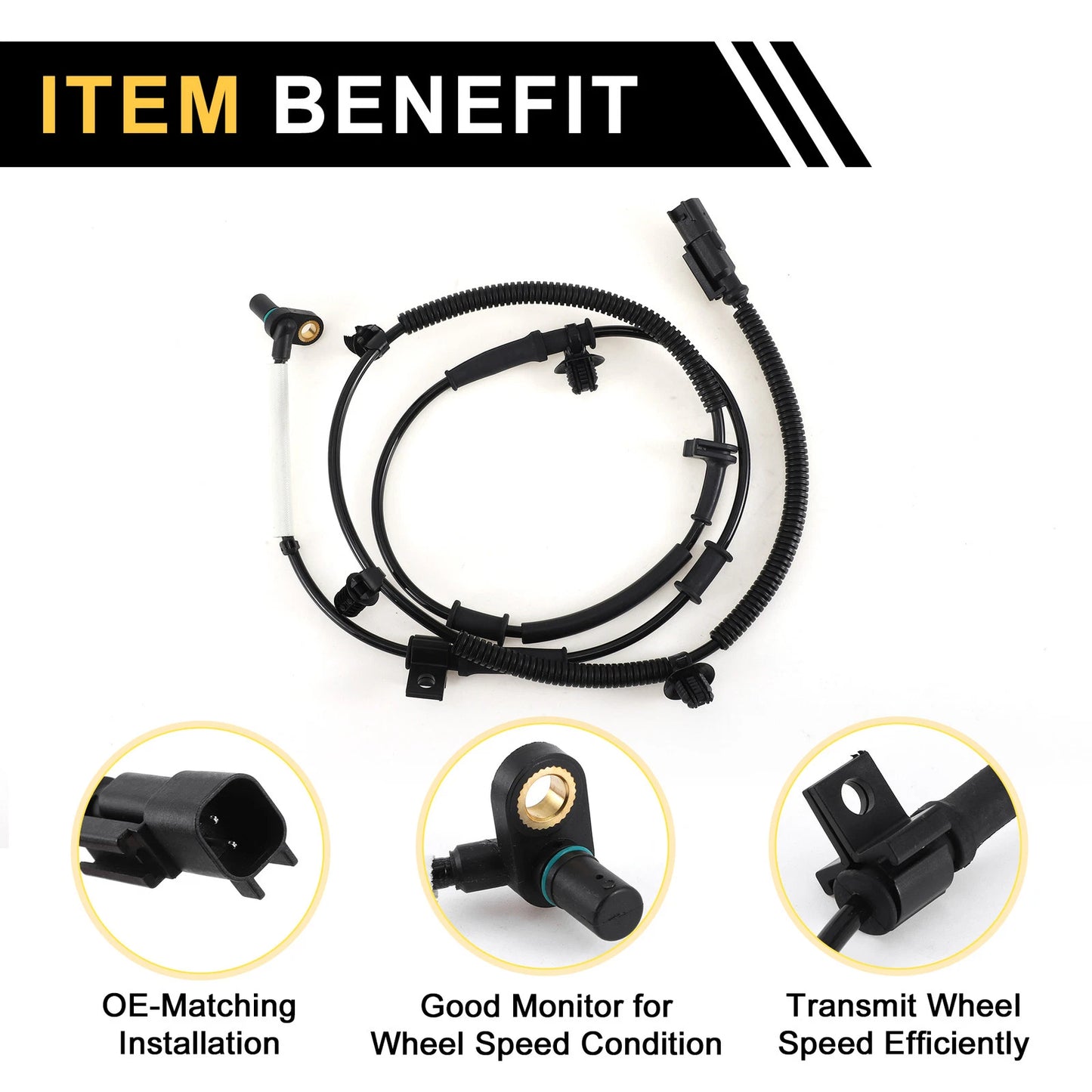 ABS Wheel Speed Sensor for Ford F-250 F-350 F-450 F-550 Super Duty (2017–2019)