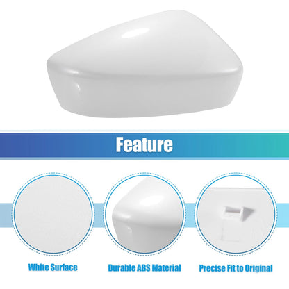 Front Right View Mirror Cover Trim for Mazda 3 Axela M3 (2017–2019) White