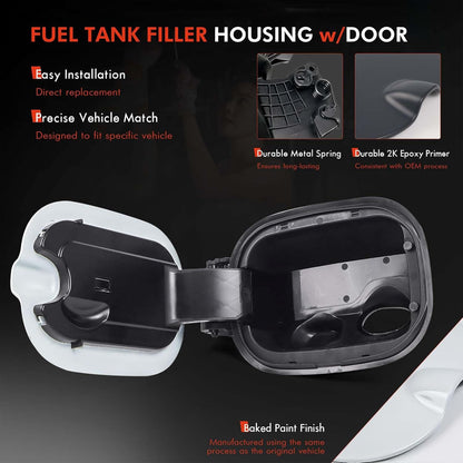 Fuel Tank Filler Pipe Housing with Cap for Chevy Silverado 1500 (2019–2020)