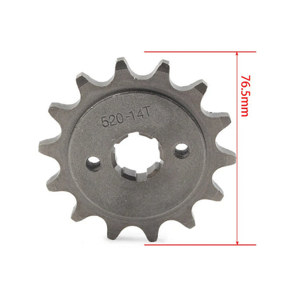 14T Front Sprocket Cog for 125cc-250cc Dirt Pit Bike ATV Go Kart