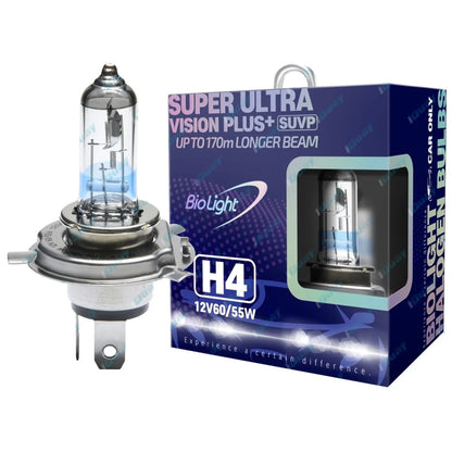 Crystal Outer Headlights Lamp Halogen Kit H4 60/55w for Landcruiser 60 Series (1980-1990)