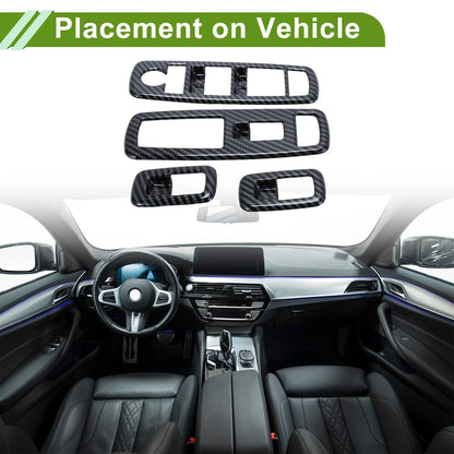 4 Pcs Window Switch Bezel Covers for Dodge Ram (2009)